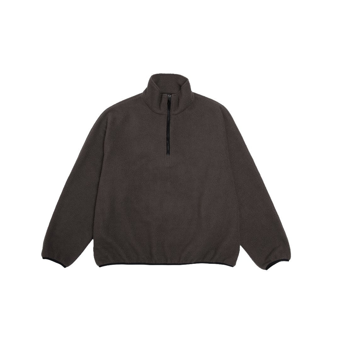 FLEECE HALF ZIP PULLOVER ANTHRACITE